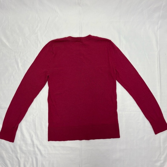 Banana Republic 100% Merino Wool Women’s Small Long Sleeve Crewneck Sweater Pink - Picture 5 of 10